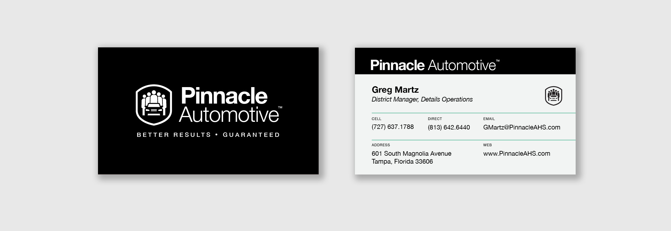 Pinnacle Automotive business card